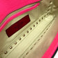 Valentino Garavani Rockstud Bangle Chain Clutch Bag in Shocking Pink Leather