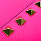 Valentino Garavani Rockstud Bangle Chain Clutch Bag in Shocking Pink Leather