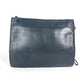 VALENTINO studded triple clutch bag in black leather, tricolor design.
