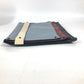 VALENTINO studded triple clutch bag in black leather, tricolor design.