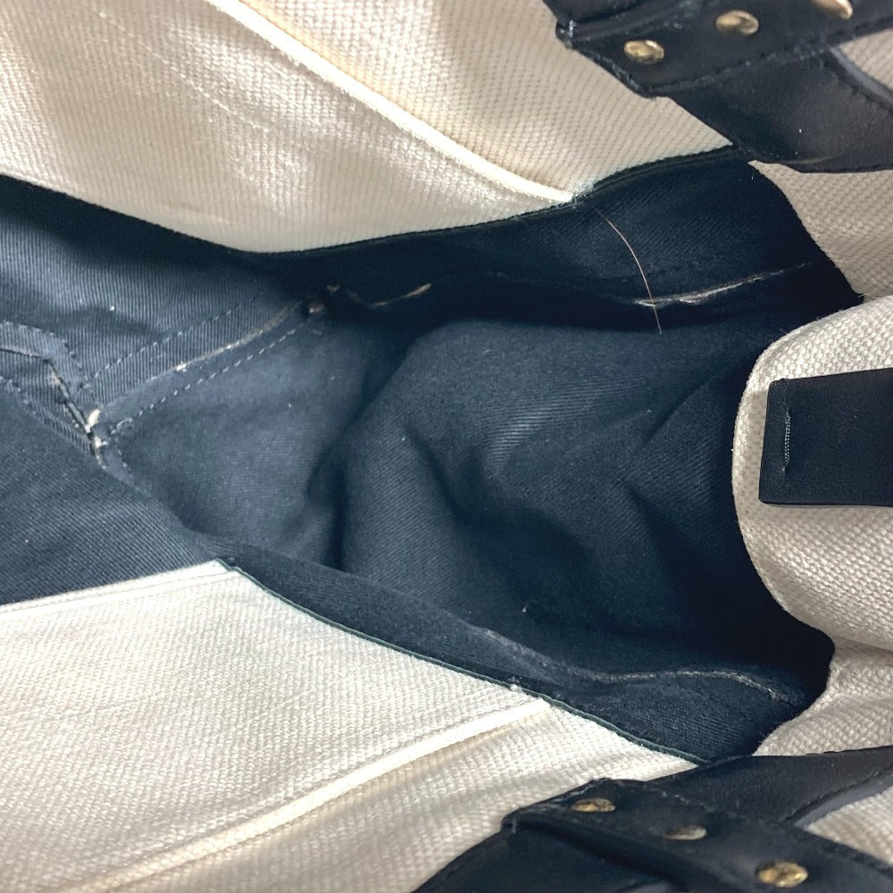 VALENTINO ロゴ スタッズ カバン ショルダーバッグ 肩掛け トートバッグ キャンバス/レザー ユニセックス ホワイト - brandshop-reference