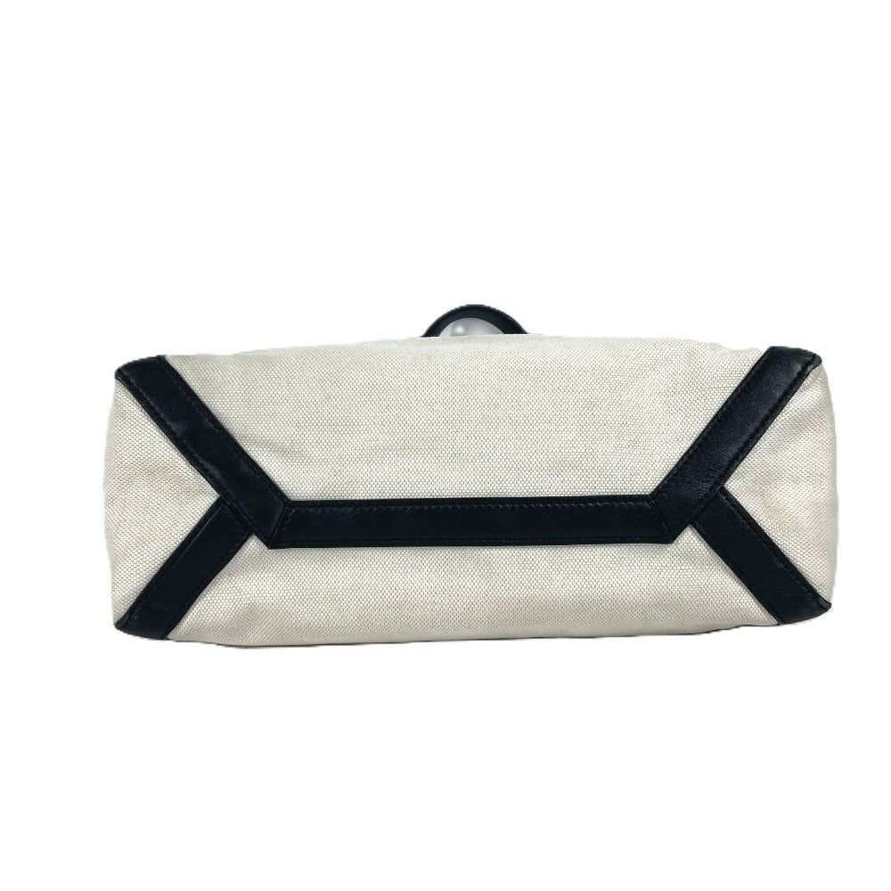 VALENTINO ロゴ スタッズ カバン ショルダーバッグ 肩掛け トートバッグ キャンバス/レザー ユニセックス ホワイト - brandshop-reference