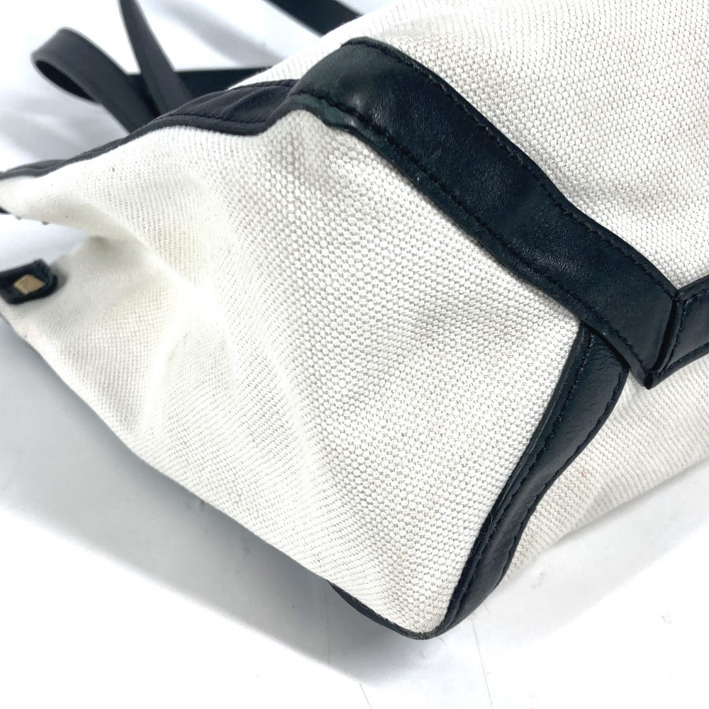 VALENTINO ロゴ スタッズ カバン ショルダーバッグ 肩掛け トートバッグ キャンバス/レザー ユニセックス ホワイト - brandshop-reference