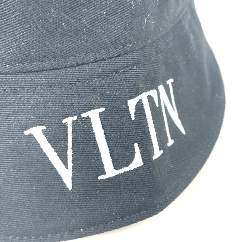 VALENTINO WY2HGA11MEX バイカラー ロゴ ハット帽 帽子 バケットハット ボブハット ハット コットン ユニセックス ブラック - brandshop-reference