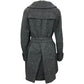 Chloe 7HMA59-7H076 Zip-up Apparel Outerwear Long Coat with Belt Wool Women's Gray