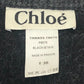 Chloe 7HMA59-7H076 Zip-up Apparel Outerwear Long Coat with Belt Wool Women's Gray