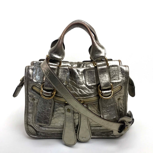 Chloe ベイ カバン ハンドバッグ ショルダーバッグ レザー レディース ゴールド