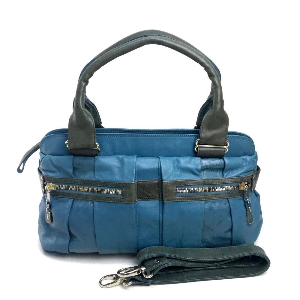 SEE BY CHLOE Date Tripper Handbag/Shoulder Bag in Blue Leather for Women
