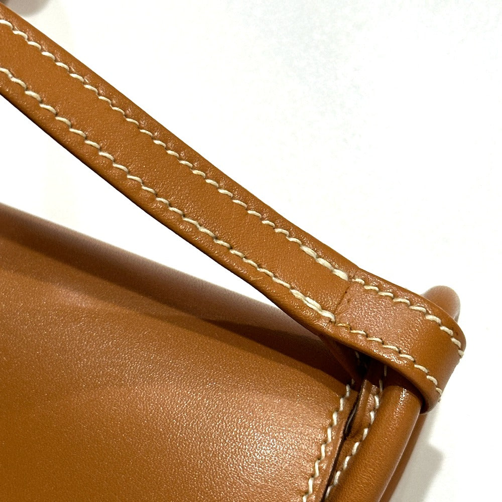 HERMES ヴィンテージ カバン 斜め掛け フラップ ショルダーバッグ ヴォーシャモニー レディース ナチュラル ブラウン