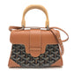 GOYARD Saigon Mini Soft Bag 2-Way Bag: Crossbody Shoulder Bag Hand Bag Coating canvas / Leather Black & Tan/Brown Used