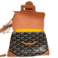 GOYARD Saigon Mini Soft Bag 2-Way Bag: Crossbody Shoulder Bag Hand Bag Coating canvas / Leather Black & Tan/Brown Used