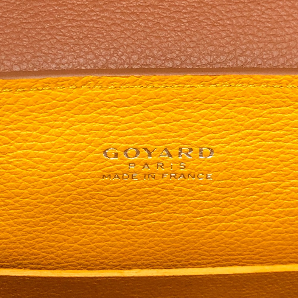 GOYARD Saigon Mini Soft Bag 2-Way Bag: Crossbody Shoulder Bag Hand Bag Coating canvas / Leather Black & Tan/Brown Used