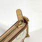 LOUIS VUITTON M60096 モノグラムマルチカラー ミラMM チェーン カバン アクセサリーポーチ ショルダーバッグ モノグラムマルチカラーキャンバス レディース ブロン ホワイト