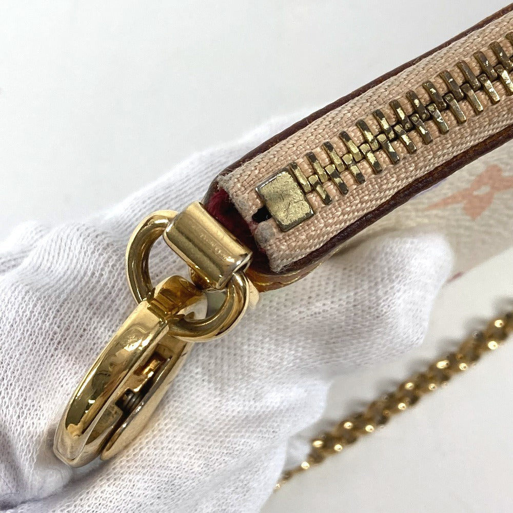 LOUIS VUITTON M60096 モノグラムマルチカラー ミラMM チェーン カバン アクセサリーポーチ ショルダーバッグ モノグラムマルチカラーキャンバス レディース ブロン ホワイト
