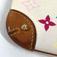 LOUIS VUITTON M60096 モノグラムマルチカラー ミラMM チェーン カバン アクセサリーポーチ ショルダーバッグ モノグラムマルチカラーキャンバス レディース ブロン ホワイト