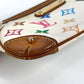 LOUIS VUITTON M60096 モノグラムマルチカラー ミラMM チェーン カバン アクセサリーポーチ ショルダーバッグ モノグラムマルチカラーキャンバス レディース ブロン ホワイト