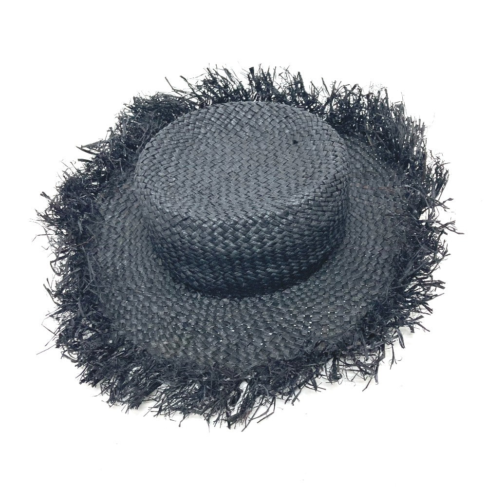 DOLCE &amp; GABBANA Straw Hat, Raffia, Women's, Black