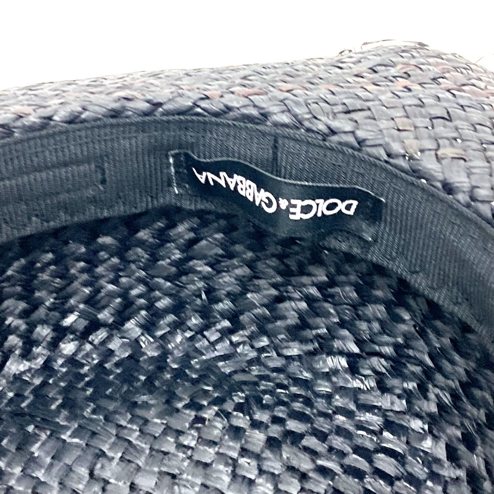 DOLCE &amp; GABBANA Straw Hat, Raffia, Women's, Black