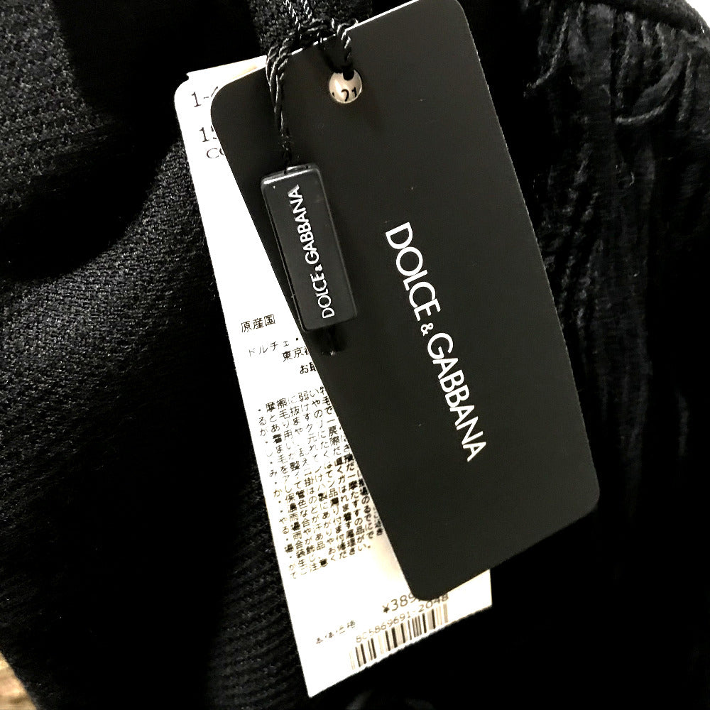 DOLCE&GABBANA F0O02T FU3L2 アパレル タートルネック フリンジ アウター ポンチョ カシミヤ レディース ブラック