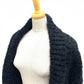 DOLCE&amp;GABBANA FXA59T Women's Dolman Sleeve Angora Knit Cardigan, 2020 Autumn/Winter, Black