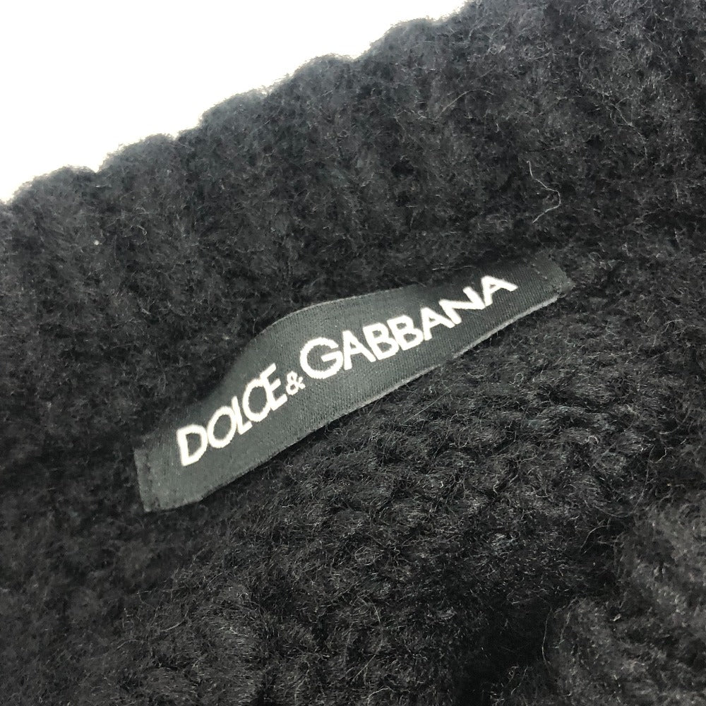 DOLCE&GABBANA ケーブル編み エナメル 長袖 セーター ニット ニット長袖 セーター ウール レディース ブラック