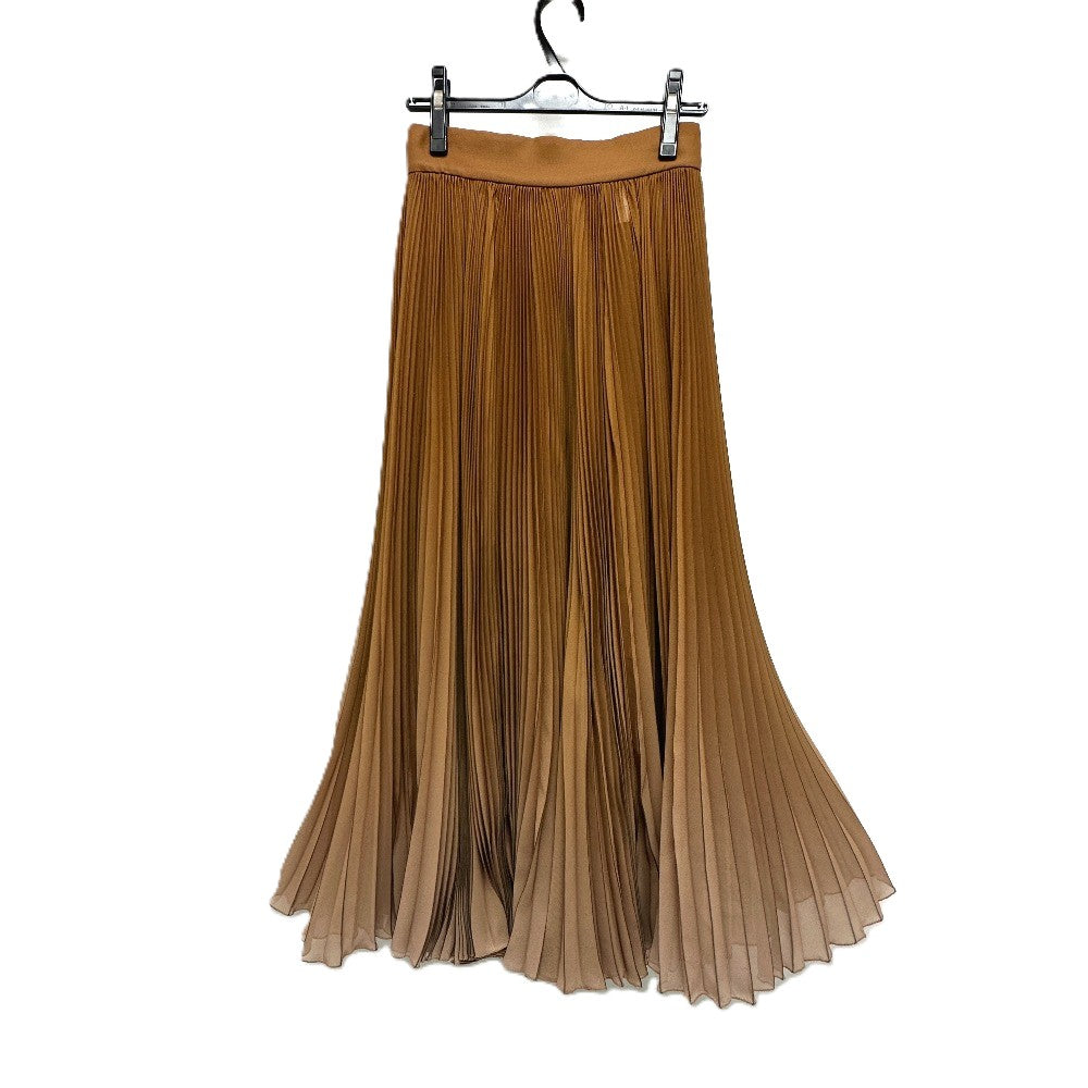 DOLCE&GABBANA Pleated Apparel Long Skirt Polyester Women's Brown