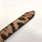 DOLCE &amp; GABBANA Logo Leopard Print Pants Belt for Women, Brown, PVC