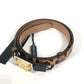DOLCE &amp; GABBANA Logo Leopard Print Pants Belt for Women, Brown, PVC