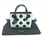 DOLCE&GABBANA ドット柄 2WAYバッグ カバン ミニ ショルダーバッグ バッグ ハンドバッグ ハンドバッグ レザー レディース ホワイト×ブラック×レッド