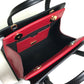 DOLCE&GABBANA ドット柄 2WAYバッグ カバン ミニ ショルダーバッグ バッグ ハンドバッグ ハンドバッグ レザー レディース ホワイト×ブラック×レッド