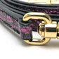 DOLCE &amp; GABBANA lace-patterned crossbody wallet bag, mini handbag, pochette, shoulder bag, leather, women's, purple-pink