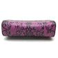 DOLCE &amp; GABBANA lace-patterned crossbody wallet bag, mini handbag, pochette, shoulder bag, leather, women's, purple-pink