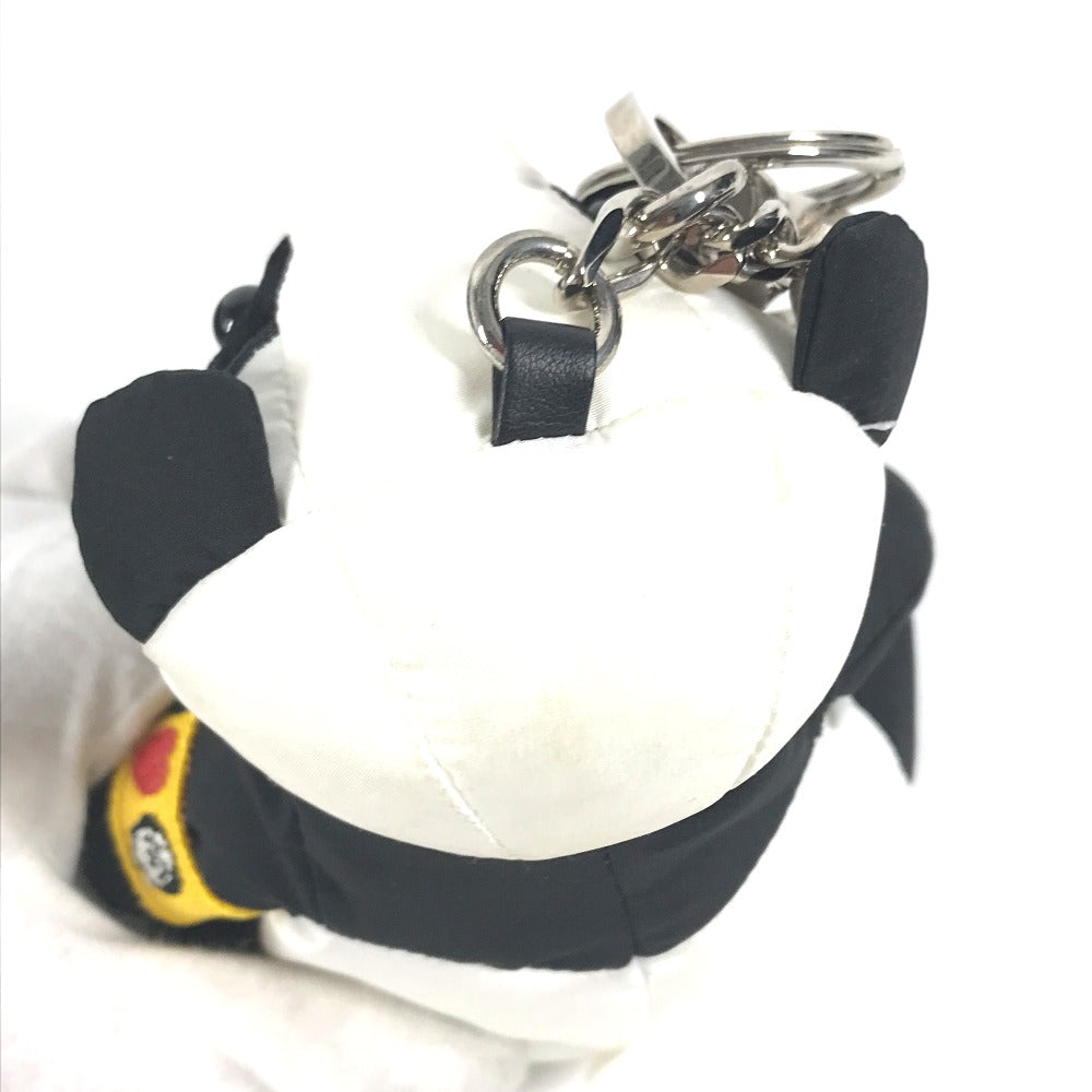 DOLCE&GABBANA ドルチェアンドガッバーナ パンダ 呪術廻戦コラボ バッグチャーム キーホルダー ナイロン メンズ ホワイト