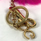 DOLCE&amp;GABBANA Heart Bag Charm Keychain with Fur, Women's, Pink