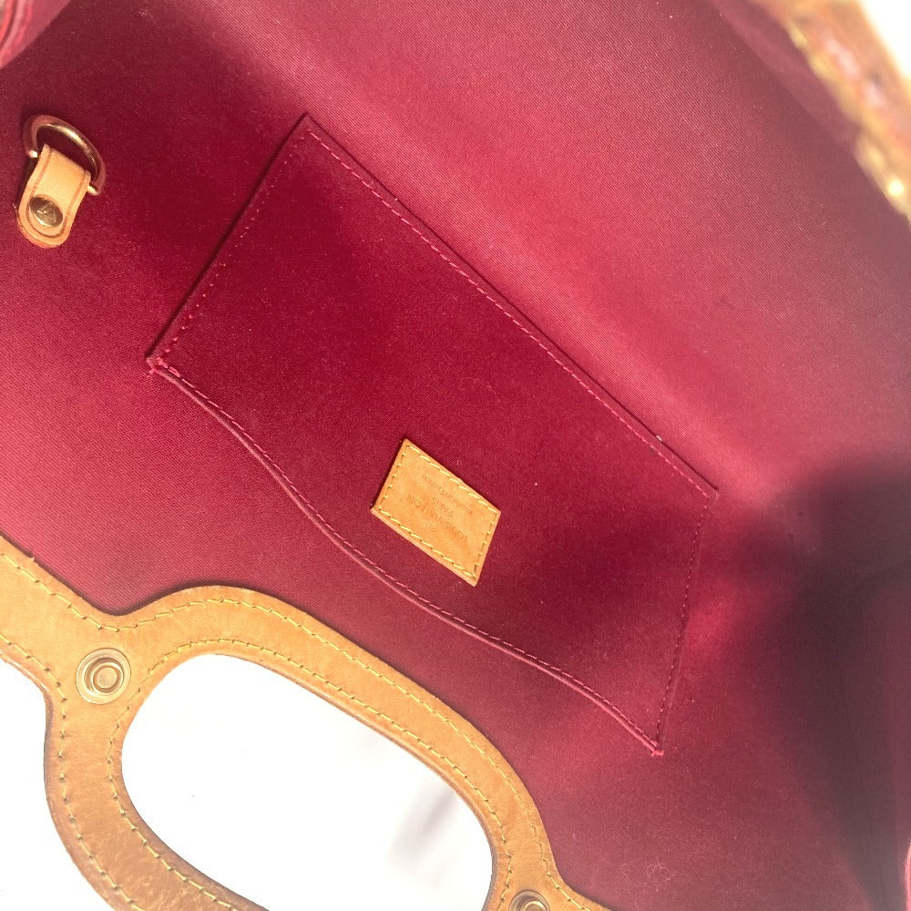 LOUIS VUITTON M91987 モノグラムヴェルニ ロクスバリー・ドライブ カバン ハンドバッグ モノグラムヴェルニ レディース レッド