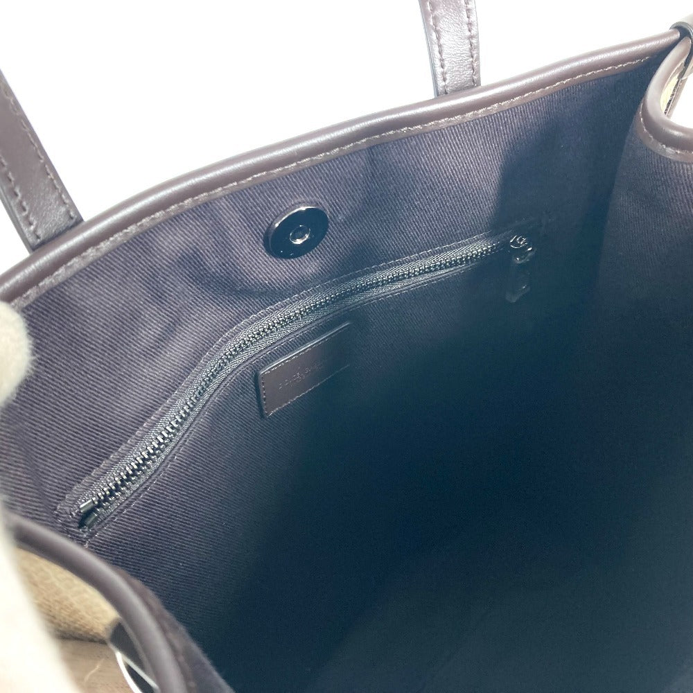 DOLCE&GABBANA BM2259 ショッピングバッグ 2WAYバッグ ショルダーバッグ 斜め掛け トートバッグ キャンバス/レザー ユニセックス ブラウン