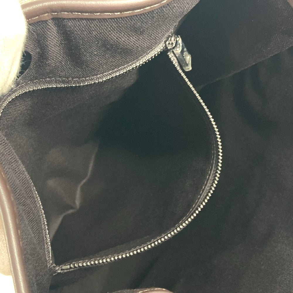 DOLCE&GABBANA BM2259 ショッピングバッグ 2WAYバッグ ショルダーバッグ 斜め掛け トートバッグ キャンバス/レザー ユニセックス ブラウン