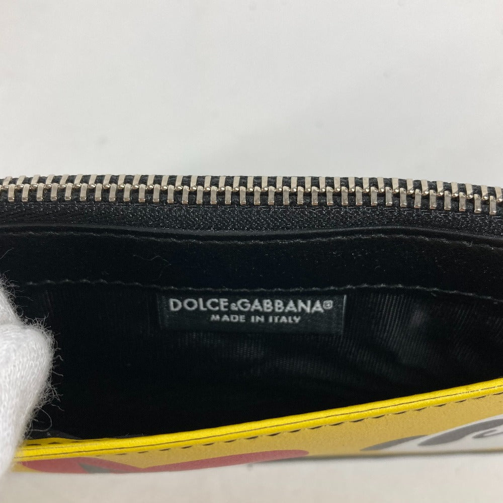 DOLCE&GABBANA 呪術廻戦コラボ パンダ フラグメントケース 財布 小銭入れ コインケース レザー メンズ ブラック