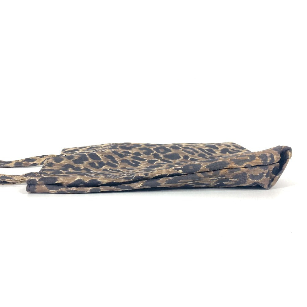 DOLCE &amp; GABBANA Leopard Print Eco Bag Shoulder Bag Tote Handbag Nylon Women's Brown