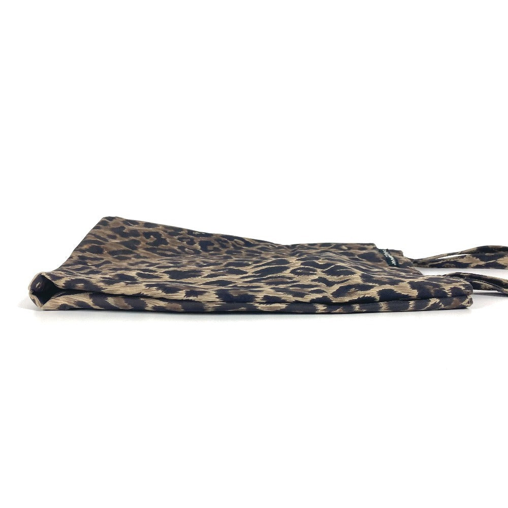 DOLCE &amp; GABBANA Leopard Print Eco Bag Shoulder Bag Tote Handbag Nylon Women's Brown