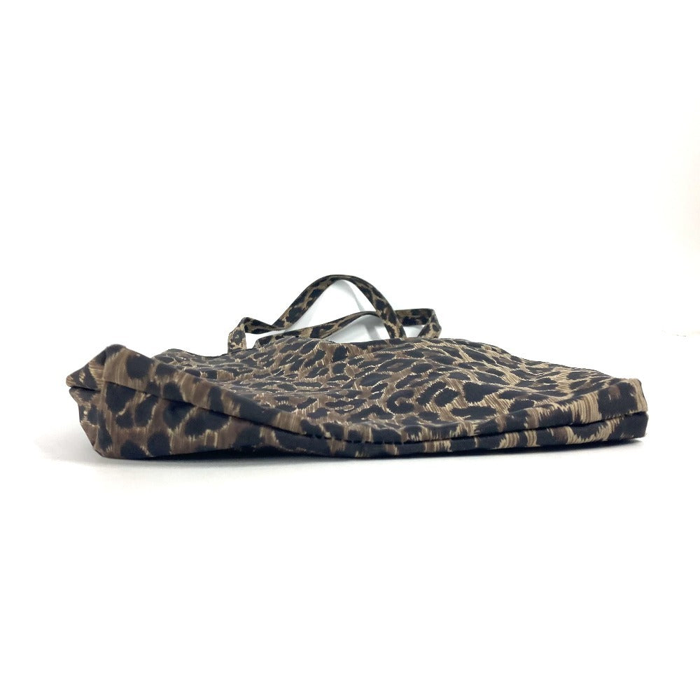 DOLCE &amp; GABBANA Leopard Print Eco Bag Shoulder Bag Tote Handbag Nylon Women's Brown