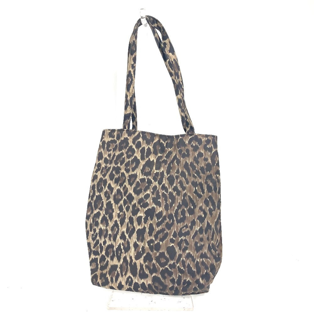DOLCE &amp; GABBANA Leopard Print Eco Bag Shoulder Bag Tote Handbag Nylon Women's Brown
