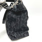 DOLCE &amp; GABBANA Leopard Print 2-Way Bag, Handbag, Shoulder Bag, Crossbody Bag, Tote Bag, Nylon/Leather, Women's, Black