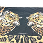 DOLCE &amp; GABBANA Leopard Print Blanket, Extra Large, Beach Towel, Fringed Cotton, Unisex, Black