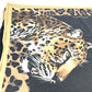 DOLCE &amp; GABBANA Leopard Print Blanket, Extra Large, Beach Towel, Fringed Cotton, Unisex, Black