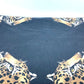 DOLCE &amp; GABBANA Leopard Print Blanket, Extra Large, Beach Towel, Fringed Cotton, Unisex, Black