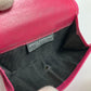 DOLCE &amp; GABBANA DG Rhinestone Compact Wallet, Tri-fold Leather Wallet, Women's, Pink
