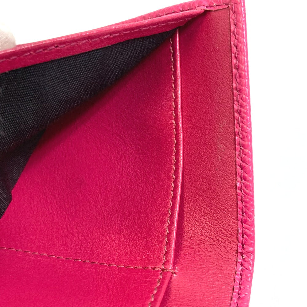 DOLCE &amp; GABBANA DG Rhinestone Compact Wallet, Tri-fold Leather Wallet, Women's, Pink