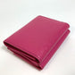 DOLCE &amp; GABBANA DG Rhinestone Compact Wallet, Tri-fold Leather Wallet, Women's, Pink