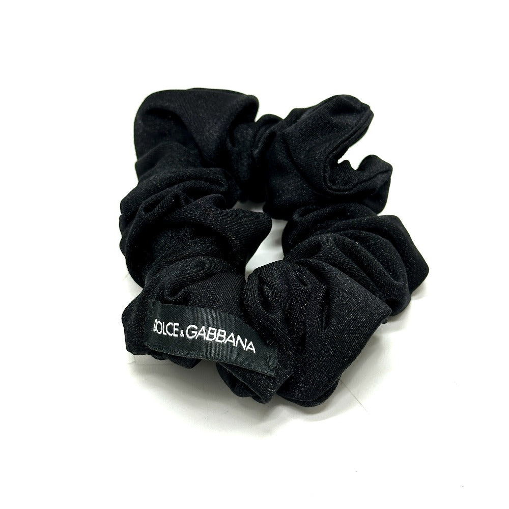 DOLCE&GABBANA ヘアゴム ヘアアクセサリー シュシュ ナイロン レディース ブラック
